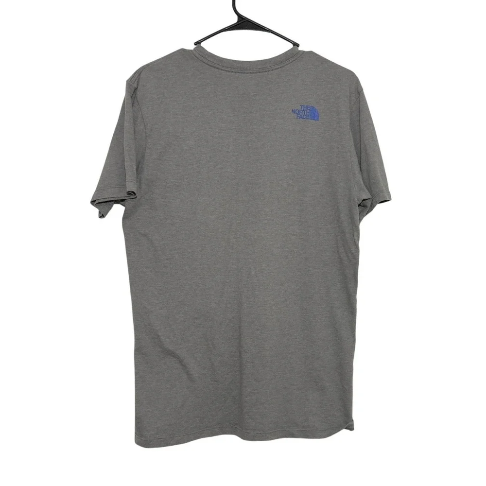 The North‎ Face Mens Graphic Tee Shirt Charcoal Grey Mountain Logo Size M
